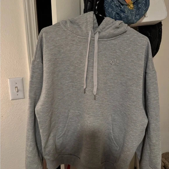 ALO Yoga Gray Hoodie - Picture 2 of 2